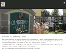 Tablet Screenshot of cambridgecourttx.com